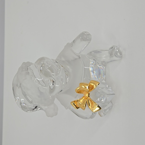 Disney Lenox Crystal & Gold Figure Pooh from Winnie the Pooh Rare Xmas special - Picture 3 of 13